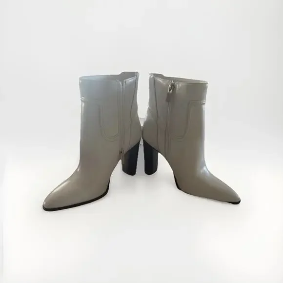 NEW Vince Camuto Epandra Leather White Cowboy Rodeo Gogo Disco Glam Boots Size 9 - Picture 4 of 13